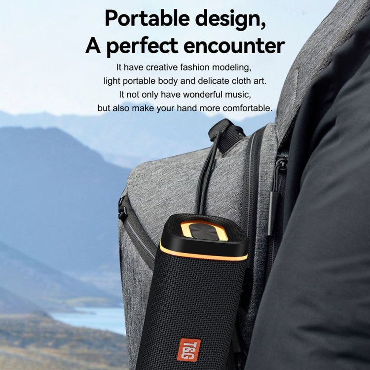 T&G TG375 Outdoor Portable LED Light RGB Wireless Bluetooth Speaker Subwoofer(Grey) - Desktop Speaker by T&G | Online Shopping South Africa | PMC TechLife | Buy Now Pay Later Mobicred