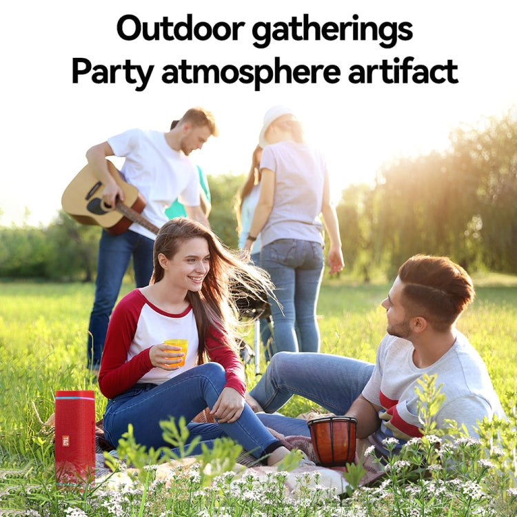 T&G TG375 Outdoor Portable LED Light RGB Wireless Bluetooth Speaker Subwoofer(Red) - free shipping - PMC TechLife - Order now!
