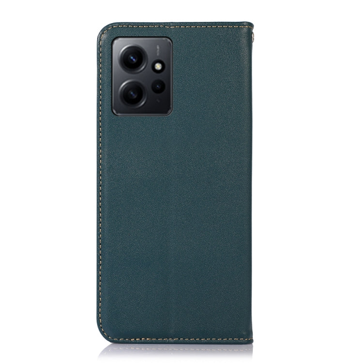 For Xiaomi Redmi Note 12 4G Global KHAZNEH Nappa Top Layer Cowhide Leather Phone Case(Green) - Note 12 Cases by PMC TechLife | Online Shopping South Africa | PMC TechLife