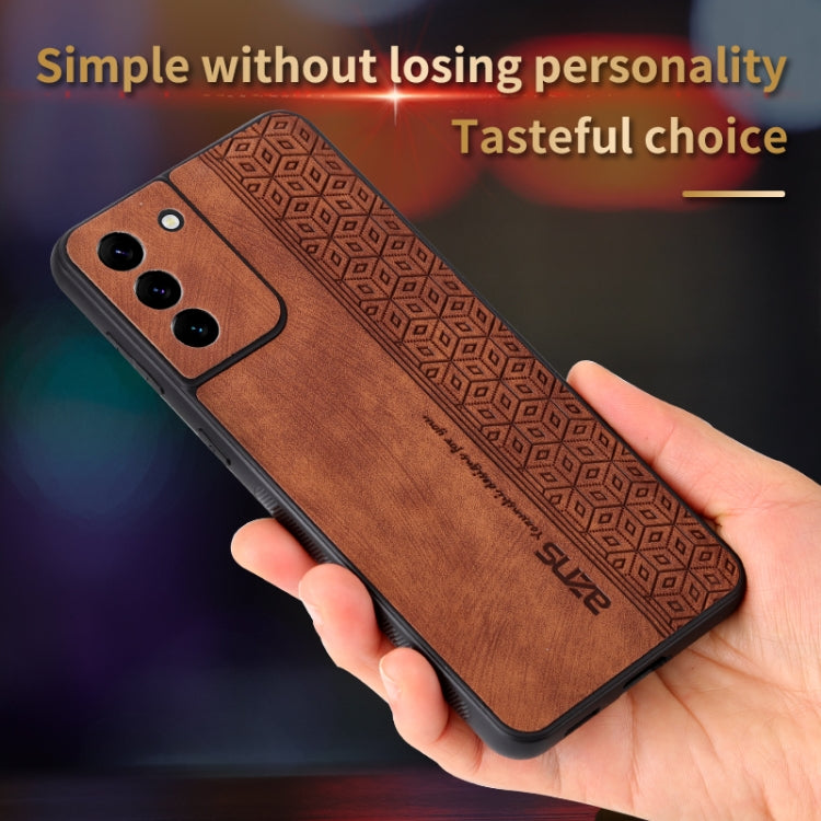 For Samsung Galaxy S21+ 5G AZNS 3D Embossed Skin Feel Phone Case(Brown) - Galaxy S21+ 5G Cases by AZNS | Online Shopping South Africa | PMC TechLife | Buy Now Pay Later Mobicred