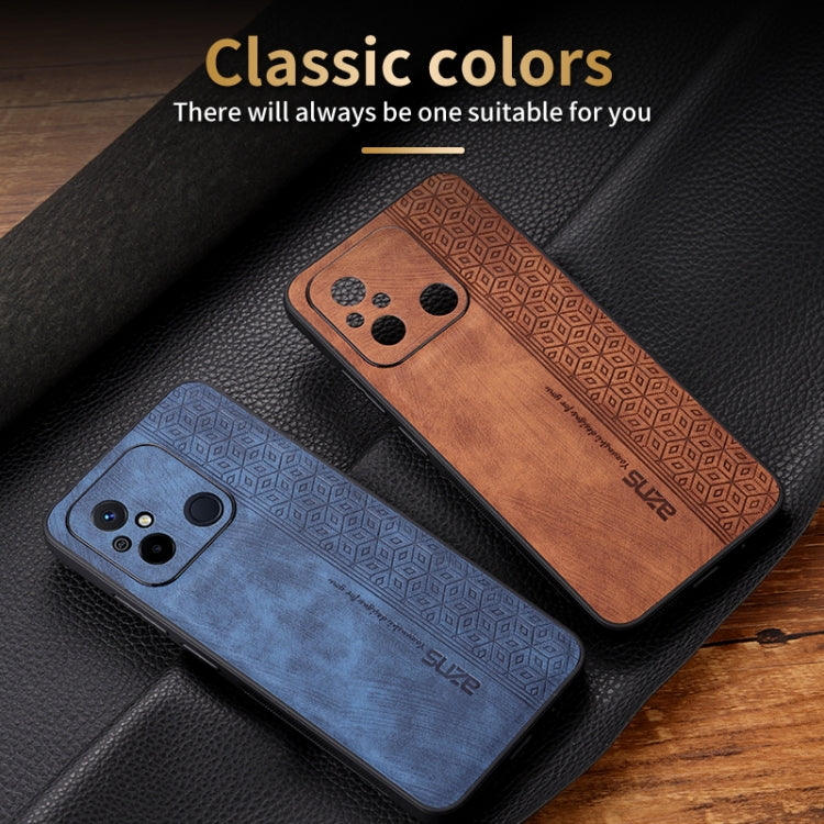 For Xiaomi Poco C55 / Redmi 12C / 11A AZNS 3D Embossed Skin Feel Phone Case(Brown) - free shipping - PMC TechLife - Order now!
