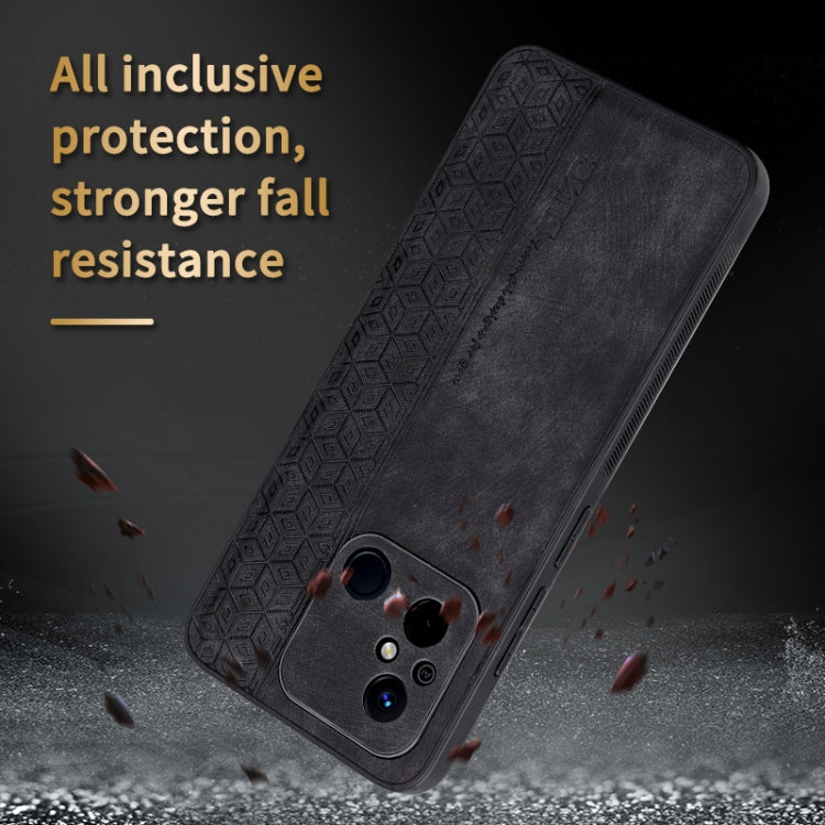 For Xiaomi Poco C55 / Redmi 12C / 11A AZNS 3D Embossed Skin Feel Phone Case(Brown) - free shipping - PMC TechLife - Order now!