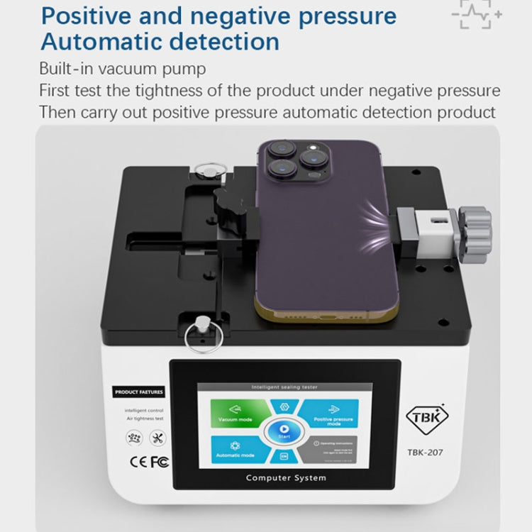 TBK-207 Portable Intelligent Air Tightness Detector Built-in Vacuum Pump(UK Plug) - free shipping - PMC TechLife - Order now!