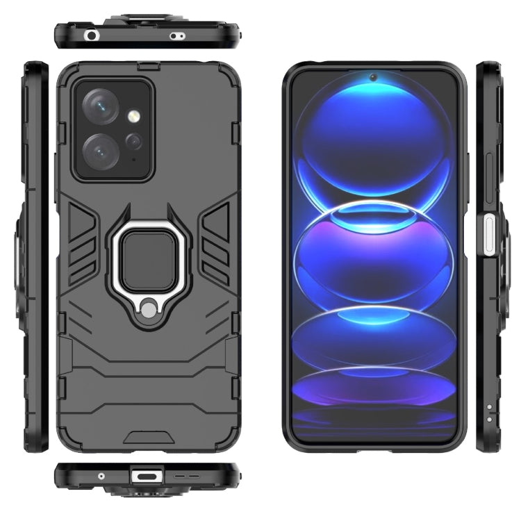 For Xiaomi Redmi Note 12 4G Global Magnetic Ring Holder PC + TPU Phone Case(Black) - free shipping - PMC TechLife - Order now!