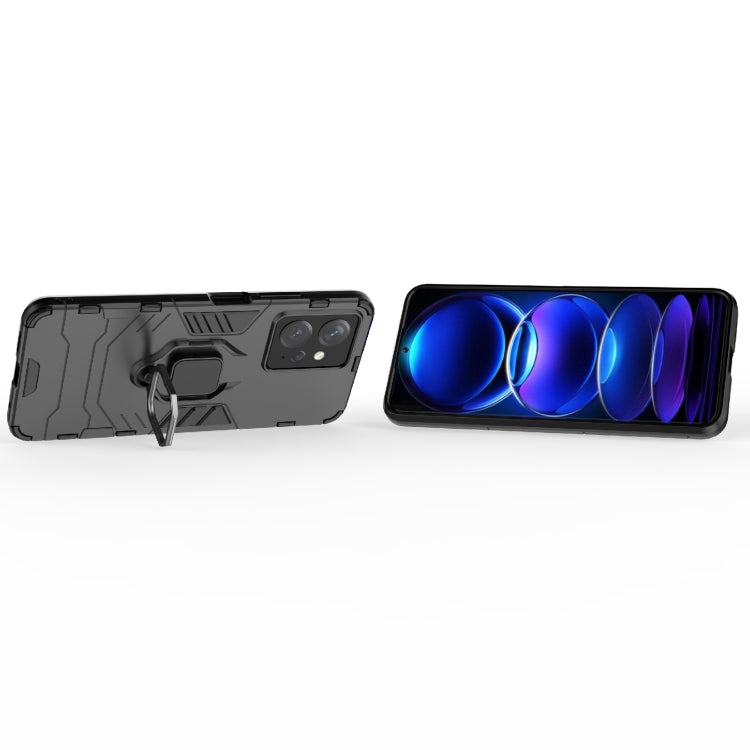 For Xiaomi Redmi Note 12 4G Global Magnetic Ring Holder PC + TPU Phone Case(Black) - free shipping - PMC TechLife - Order now!