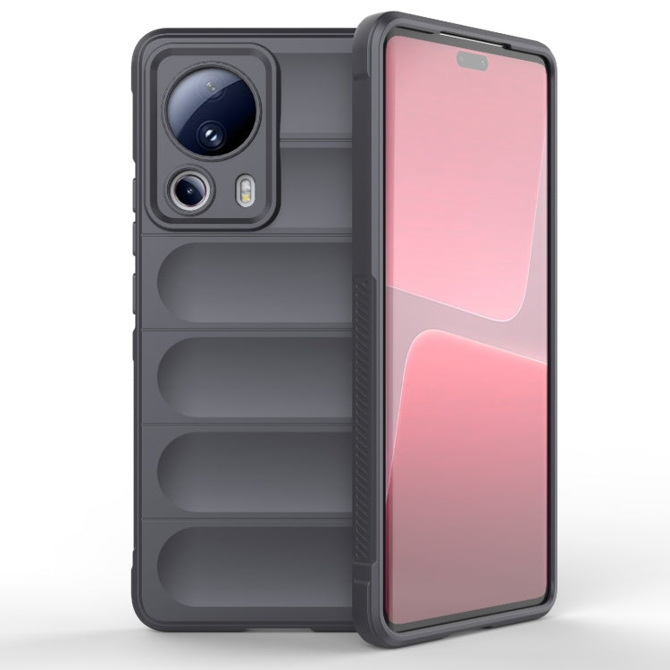 For Xiaomi 13 Lite Magic Shield TPU + Flannel Phone Case(Dark Grey) - free shipping - PMC TechLife - Order now!