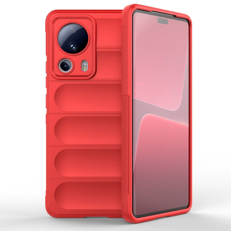 For Xiaomi 13 Lite Magic Shield TPU + Flannel Phone Case(Red) - free shipping - PMC TechLife - Order now!