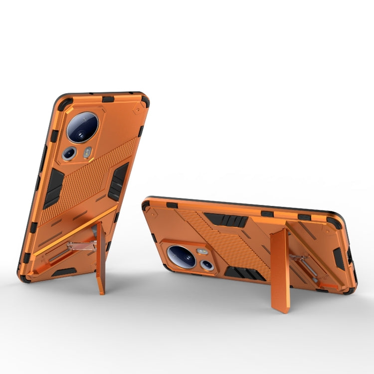 For Xiaomi 13 Lite Punk Armor 2 in 1 PC + TPU Shockproof Phone Case with Holder(Rose Red) - free shipping - PMC TechLife - Order now!