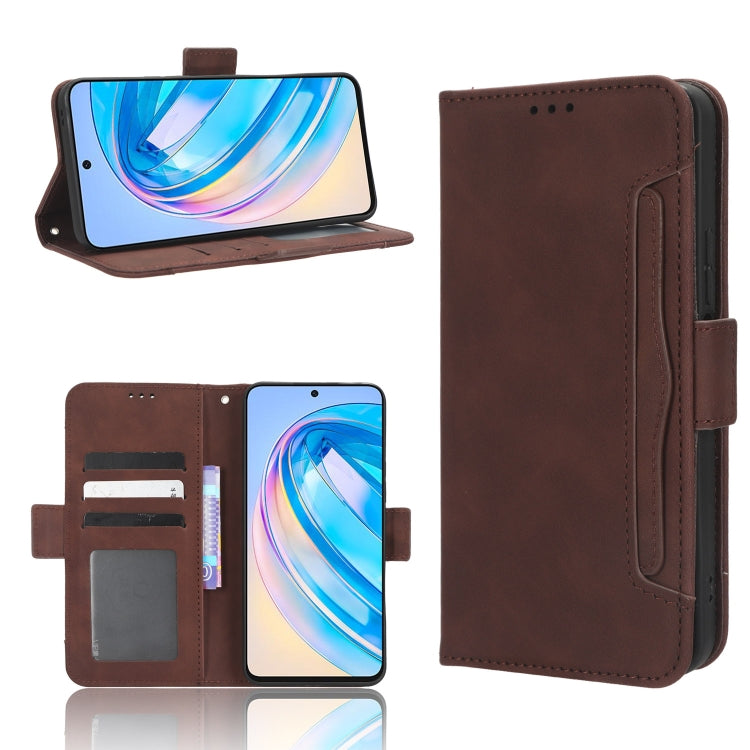 For Honor X8a Skin Feel Calf Texture Card Slots Leather Phone Case(Brown) - free shipping - PMC TechLife - Order now!
