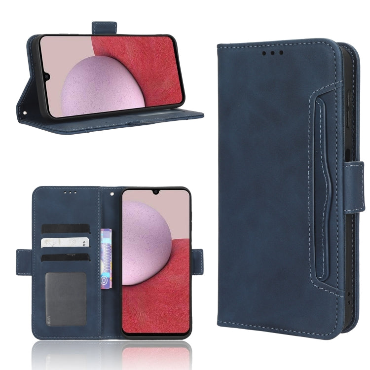 For Samsung Galaxy A24 4G Skin Feel Calf Texture Card Slots Leather Phone Case(Blue) - free shipping - PMC TechLife - Order now!