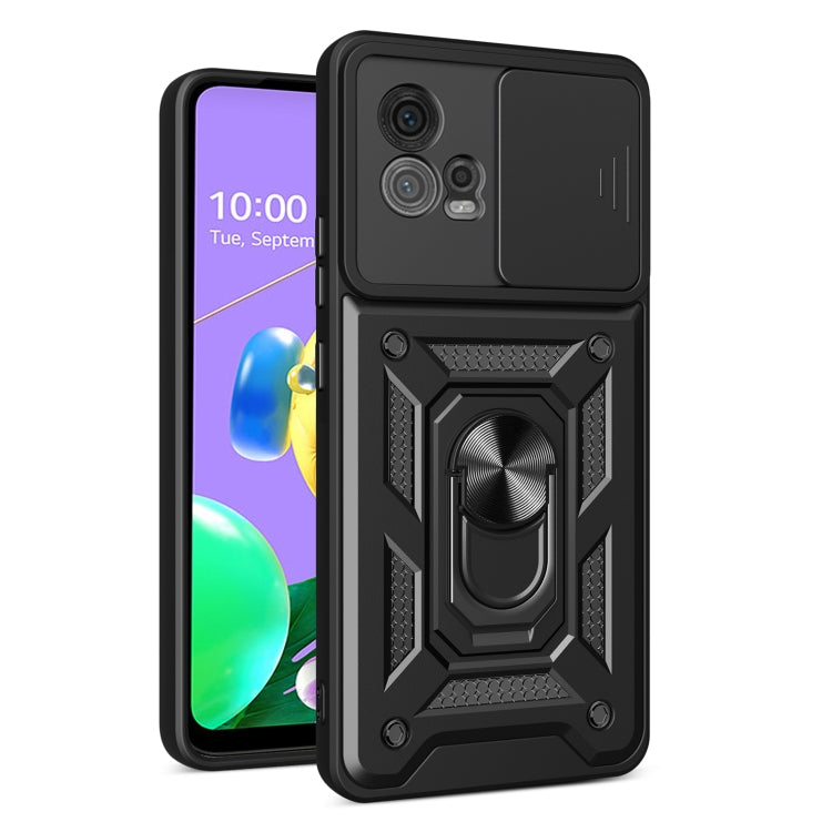 For Motorola Moto G72 Sliding Camera Cover Design TPU+PC Phone Case(Black) - free shipping - PMC TechLife - Order now!