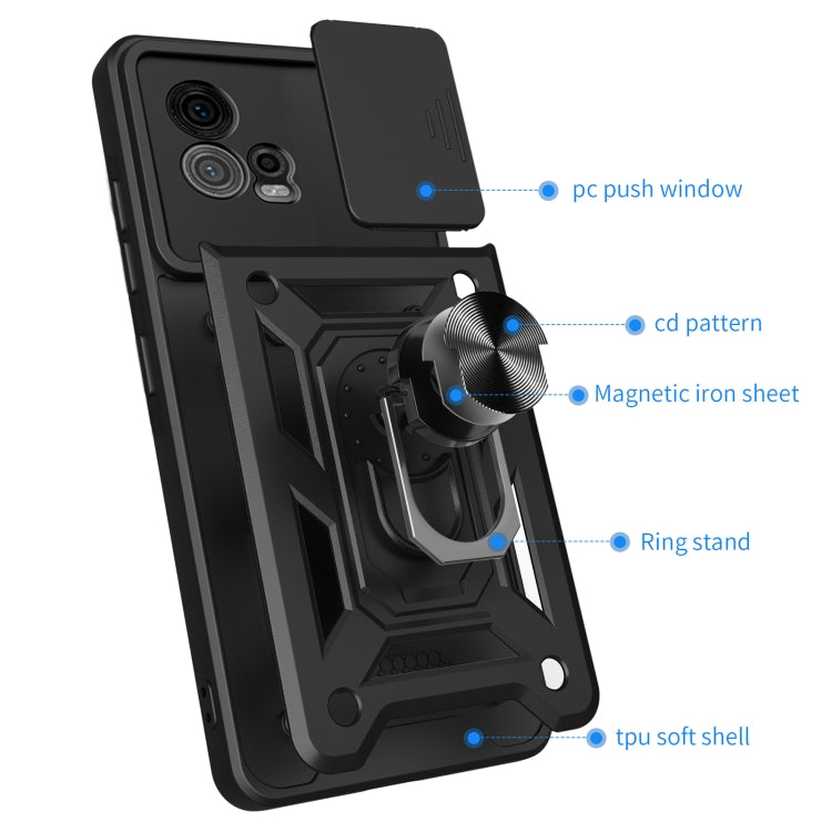 For Motorola Moto G72 Sliding Camera Cover Design TPU+PC Phone Case(Blue) - free shipping - PMC TechLife - Order now!