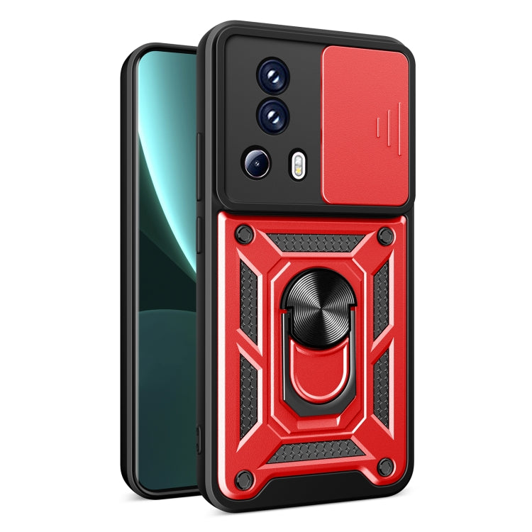 For Xiaomi Civi 2 5G / 13 Lite Sliding Camera Cover Design TPU+PC Phone Case(Red) - free shipping - PMC TechLife - Order now!