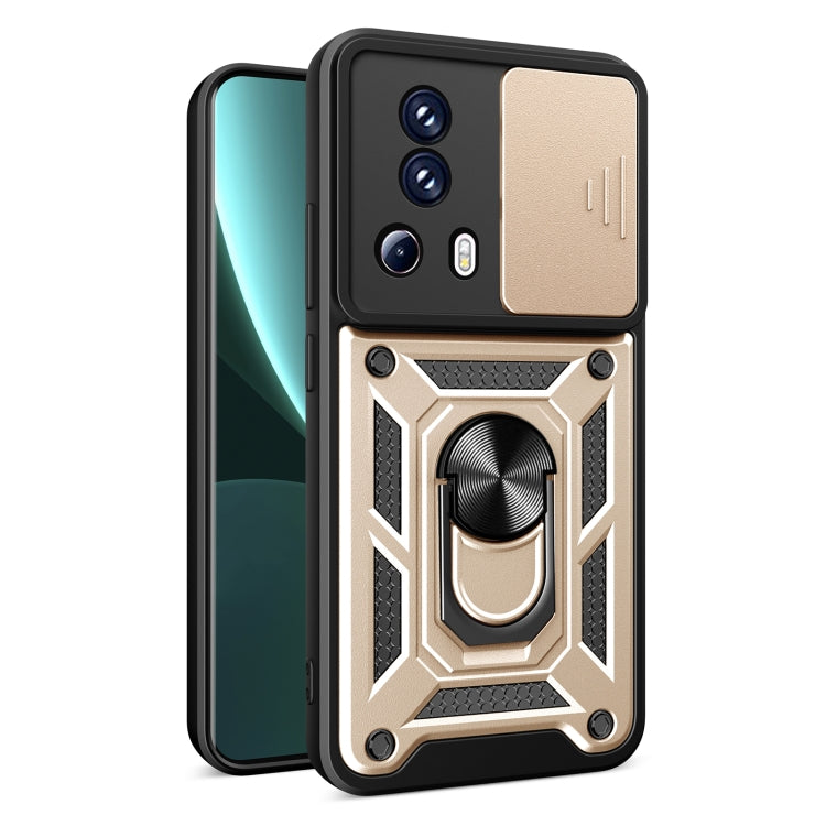 For Xiaomi Civi 2 5G / 13 Lite Sliding Camera Cover Design TPU+PC Phone Case(Gold) - free shipping - PMC TechLife - Order now!