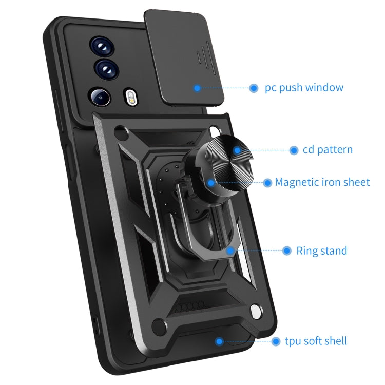 For Xiaomi Civi 2 5G / 13 Lite Sliding Camera Cover Design TPU+PC Phone Case(Blue) - free shipping - PMC TechLife - Order now!