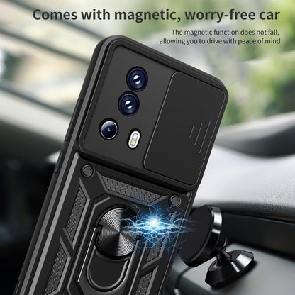 For Xiaomi Civi 2 5G / 13 Lite Sliding Camera Cover Design TPU+PC Phone Case(Black) - 13 Lite Cases by PMC Jewellery | Online Shopping South Africa | PMC Jewellery