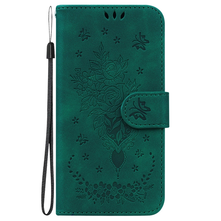 For Xiaomi Redmi 12C / 11A Butterfly Rose Embossed Leather Phone Case(Green) - free shipping - PMC TechLife - Order now!