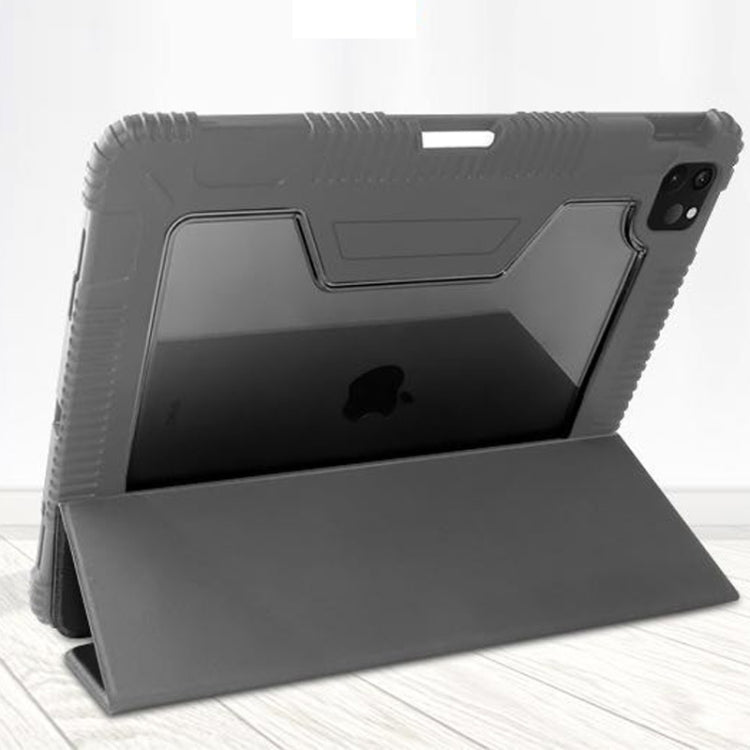 For iPad Pro 11 2022 / 2021 / 2020 Mutural Horizontal Flip Leather Tablet Case with Holder & Pen Slot(Black) - free shipping - PMC TechLife - Order now!