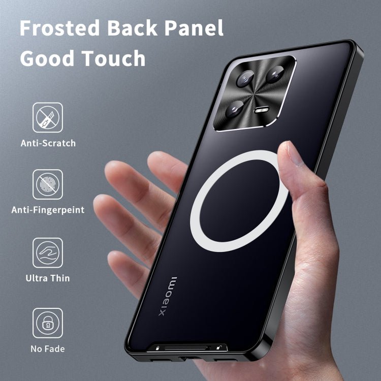 For Xiaomi 13 MagSafe Magnetic Frosted Metal Phone Case(Black) - free shipping - PMC TechLife - Order now!