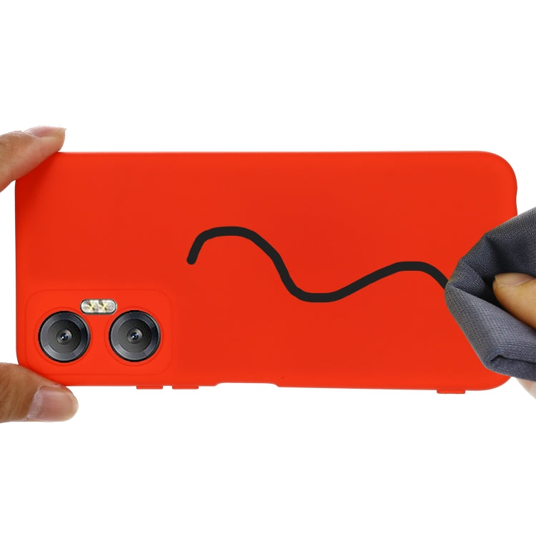 For Infinix Hot 20 5G Pure Color Liquid Silicone Shockproof Phone Case(Red) - free shipping - PMC TechLife - Order now!