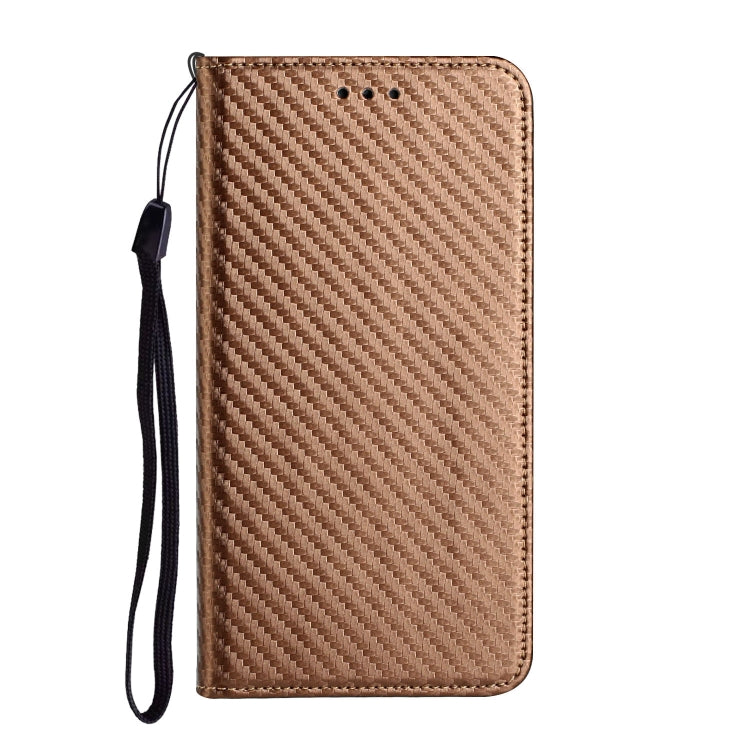 For Xiaomi Redmi Note 12 Pro 5G/Poco X5 Pro Carbon Fiber Texture Magnetic Flip Leather Phone Case(Brown) - free shipping - PMC TechLife - Order now!