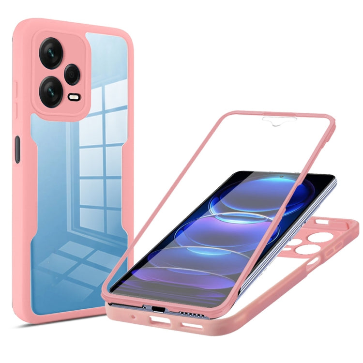 For Xiaomi Redmi Note 12 Pro 5G / Poco X5 Pro Acrylic + TPU 360 Degrees Full Coverage Phone Case(Pink) - free shipping - PMC TechLife - Order now!