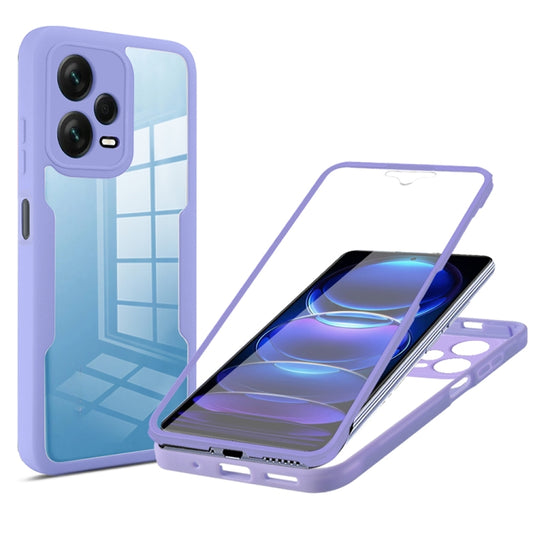 For Xiaomi Redmi Note 12 Pro 5G / Poco X5 Pro Acrylic + TPU 360 Degrees Full Coverage Phone Case(Purple) - Note 12 Pro Cases by PMC Jewellery | Online Shopping South Africa | PMC Jewellery