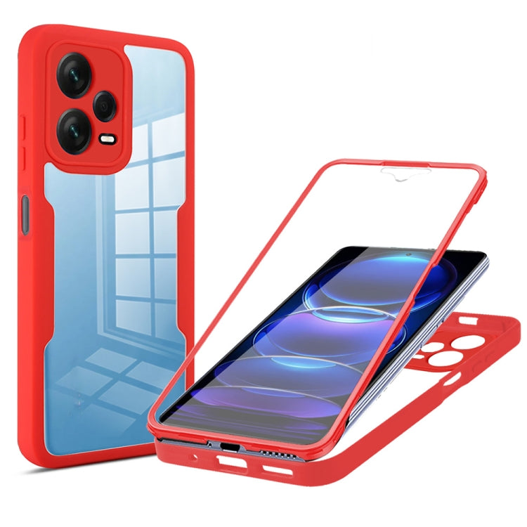 For Xiaomi Redmi Note 12 Pro 5G / Poco X5 Pro Acrylic + TPU 360 Degrees Full Coverage Phone Case(Red) - free shipping - PMC TechLife - Order now!