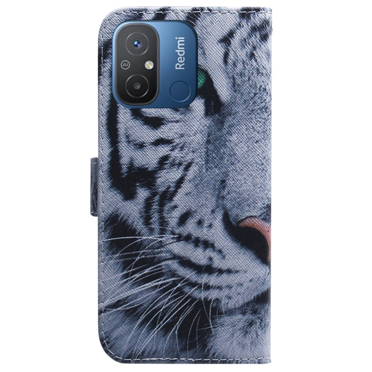 For Xiaomi Redmi 12C / 11A Coloured Drawing Flip Leather Phone Case(Tiger) - free shipping - PMC TechLife - Order now!