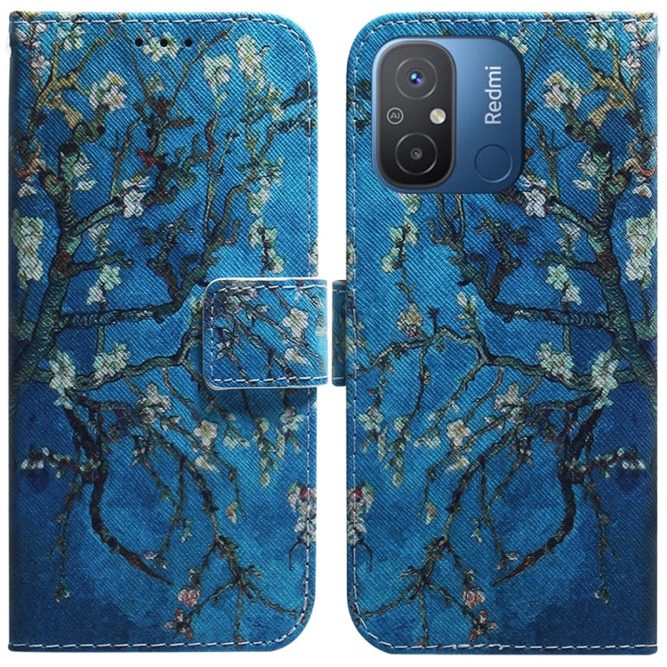 For Xiaomi Redmi 12C / 11A Coloured Drawing Flip Leather Phone Case(Apricot) - free shipping - PMC TechLife - Order now!