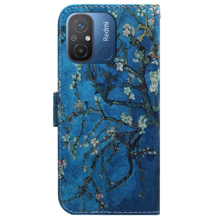 For Xiaomi Redmi 12C / 11A Coloured Drawing Flip Leather Phone Case(Apricot) - free shipping - PMC TechLife - Order now!