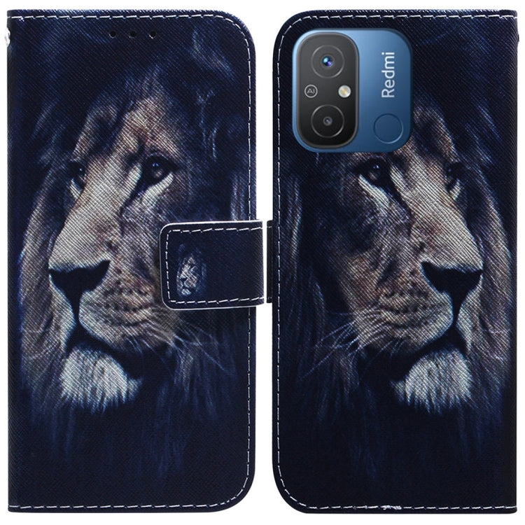 For Xiaomi Redmi 12C / 11A Coloured Drawing Flip Leather Phone Case(Lion) - free shipping - PMC TechLife - Order now!