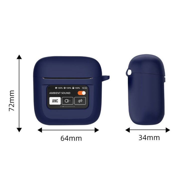 For JBL Tour Pro 2 Silicone Wireless Earphone Protective Case(Deep Green) - JBL Earphone Case by PMC TechLife | Online Shopping South Africa | PMC TechLife