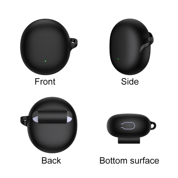 For OPPO Enco Air 3 Silicone Wireless Earphone Protective Case(Black) - Other Earphone Case by PMC TechLife | Online Shopping South Africa | PMC TechLife