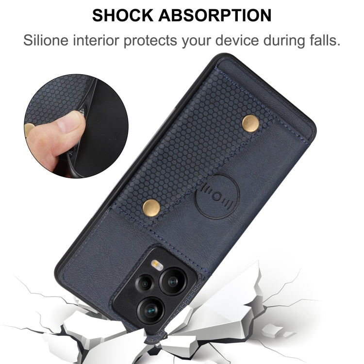 For Xiaomi Redmi Note 12 5G Global Double Buckle Magnetic Phone Case(Brown) - free shipping - PMC TechLife - Order now!