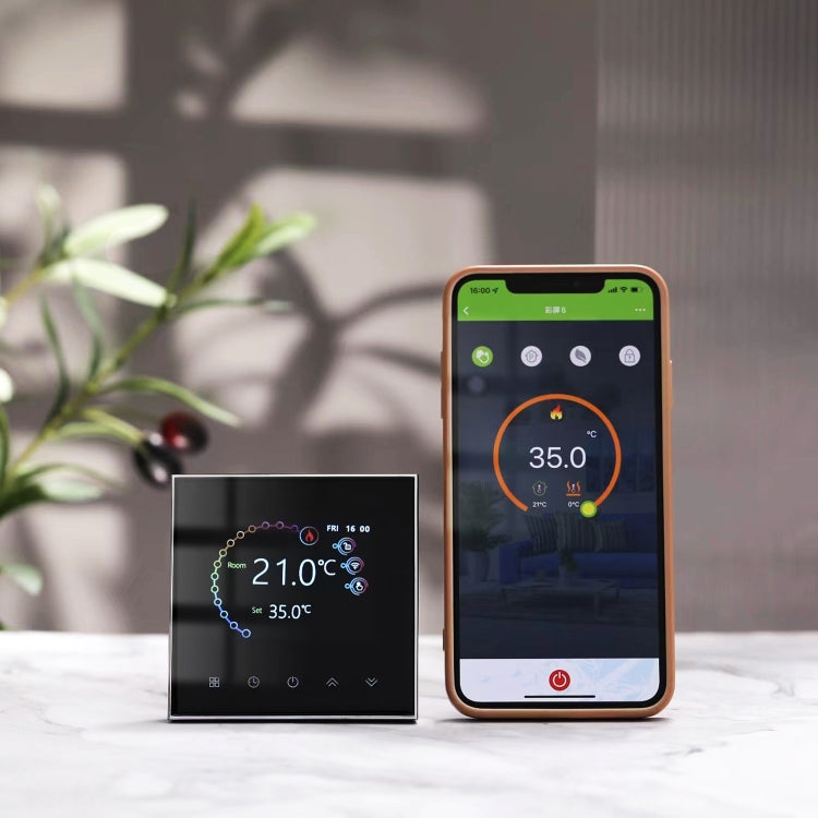 BHT-2002GCLM 220V Smart Home Heating Thermostat Boiler Heating WiFi Thermostat(White) - Thermostat & Thermometer by PMC TechLife | Online Shopping South Africa | PMC TechLife