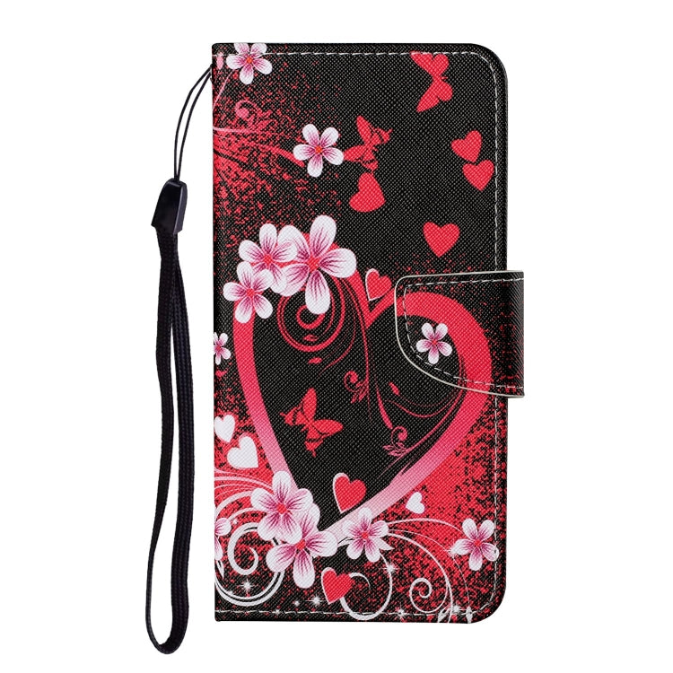For Xiaomi Redmi 12C Colored Drawing Pattern Flip Leather Phone Case(Red Heart) - free shipping - PMC TechLife - Order now!