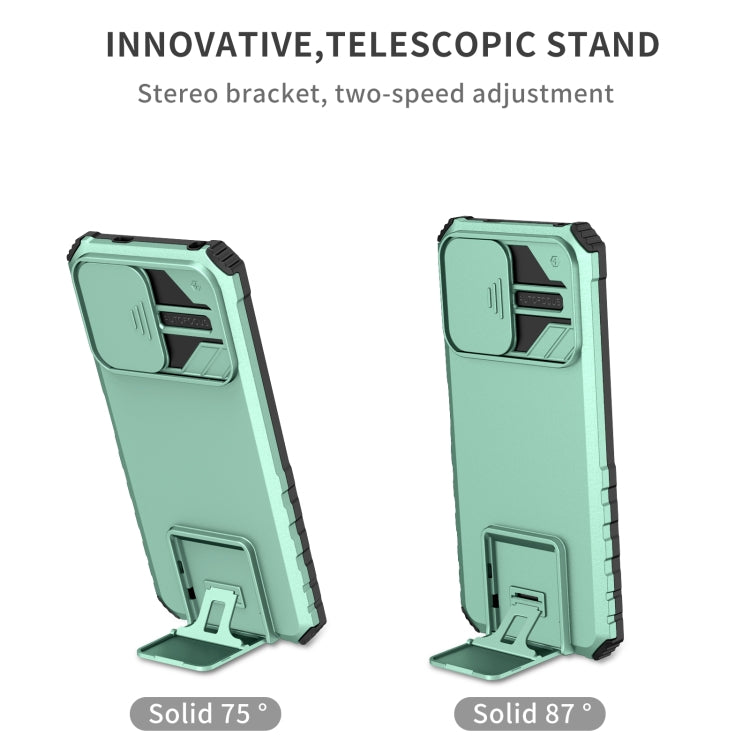 For Xiaomi Redmi Note 12 5G / Poco X5 Stereoscopic Holder Sliding Camshield Phone Case(Light Blue) - free shipping - PMC TechLife - Order now!