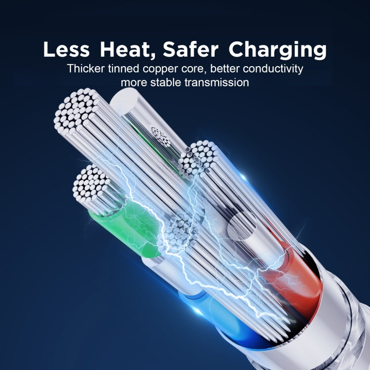 JOYROOM S-CC100A13 100W USB-C / Type-C to USB-C / Type-C Fast Charging Data Cable, Length:1.2m(White) - USB-C & Type-C Cable by JOYROOM | Online Shopping South Africa | PMC Jewellery