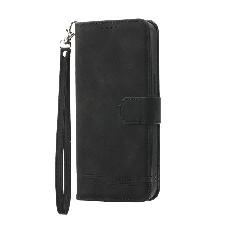 For Xiaomi Redmi Note 12 4G Global Dierfeng Dream Line TPU + PU Leather Phone Case(Black) - free shipping - PMC TechLife - Order now!