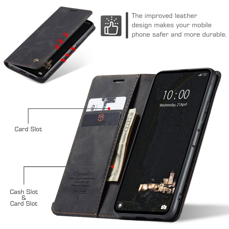 For Xiaomi Redmi Note 12 4G Global CaseMe 013 Multifunctional Horizontal Flip Leather Phone Case(Black) - free shipping - PMC TechLife - Order now!