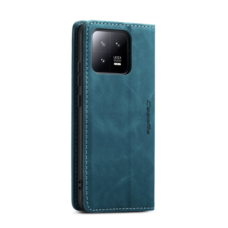 For Xiaomi 13 CaseMe 013 Multifunctional Horizontal Flip Leather Phone Case(Blue) - free shipping - PMC TechLife - Order now!