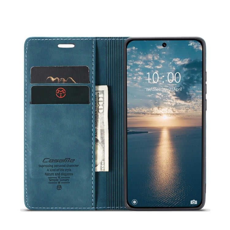 For Xiaomi 13 CaseMe 013 Multifunctional Horizontal Flip Leather Phone Case(Blue) - free shipping - PMC TechLife - Order now!