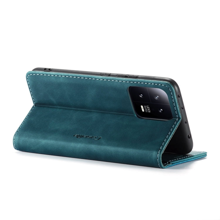 For Xiaomi 13 CaseMe 013 Multifunctional Horizontal Flip Leather Phone Case(Blue) - free shipping - PMC TechLife - Order now!