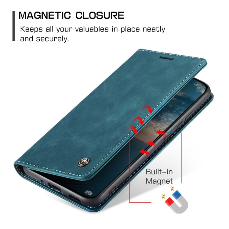 For Xiaomi 13 CaseMe 013 Multifunctional Horizontal Flip Leather Phone Case(Blue) - free shipping - PMC TechLife - Order now!
