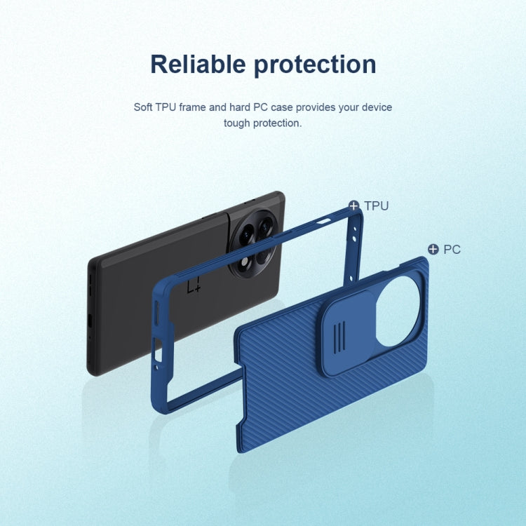 For OnePlus Ace 2/11R NILLKIN CamShield Pro Series PC Full Coverage Phone Case(Black) - OnePlus Cases by NILLKIN | Online Shopping South Africa | PMC TechLife | Buy Now Pay Later Mobicred