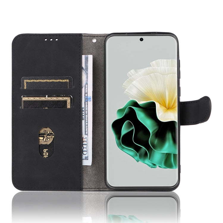 For Huawei P60 / P60 Pro Skin Feel Magnetic Flip Leather Phone Case(Black) - free shipping - PMC TechLife - Order now!