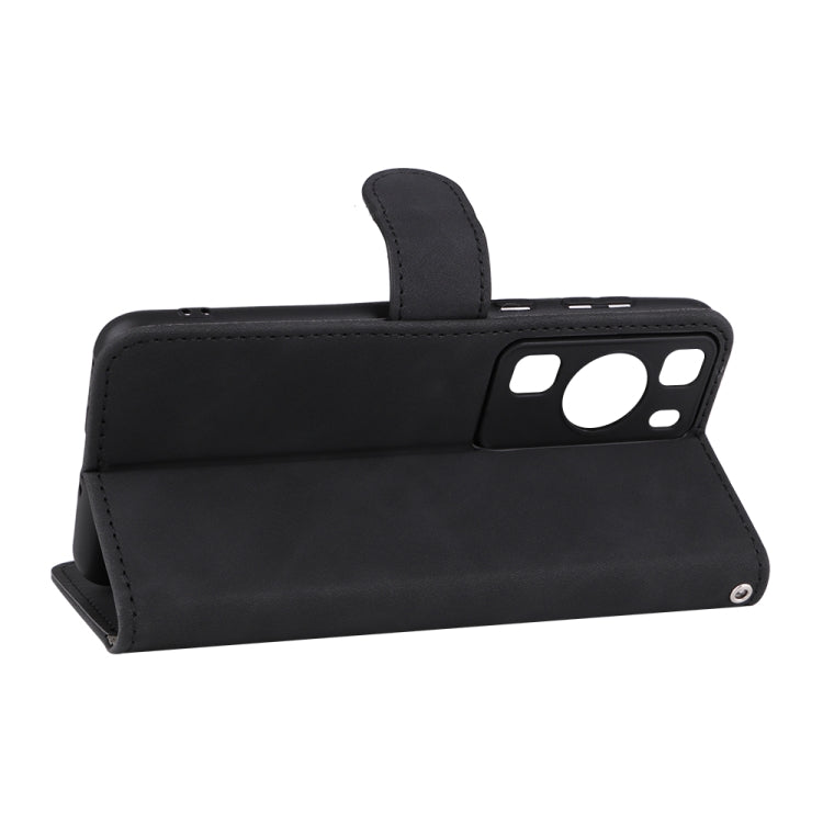 For Huawei P60 / P60 Pro Skin Feel Magnetic Flip Leather Phone Case(Black) - free shipping - PMC TechLife - Order now!