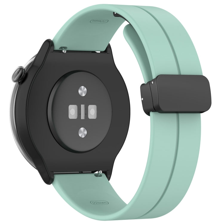 For Amazfit GTR Mini Magnetic Fold Clasp Black Buckle Silicone Watch Band(Teal) -  by PMC TechLife | Online Shopping South Africa | PMC TechLife