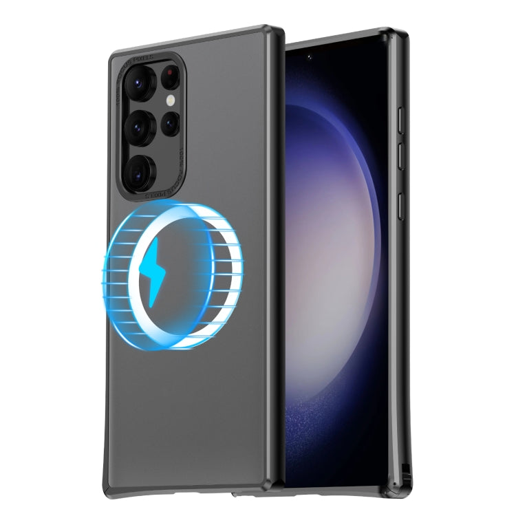 For Samsung Galaxy S23 Ultra 5G MagSafe Magnetic PC Phone Case(Black) - Galaxy S23 Ultra 5G Cases by PMC TechLife | Online Shopping South Africa | PMC TechLife